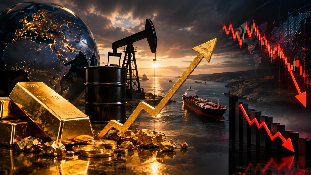 Gold Holds Near Two-Month High as Oil Rises and Global Stocks Slip