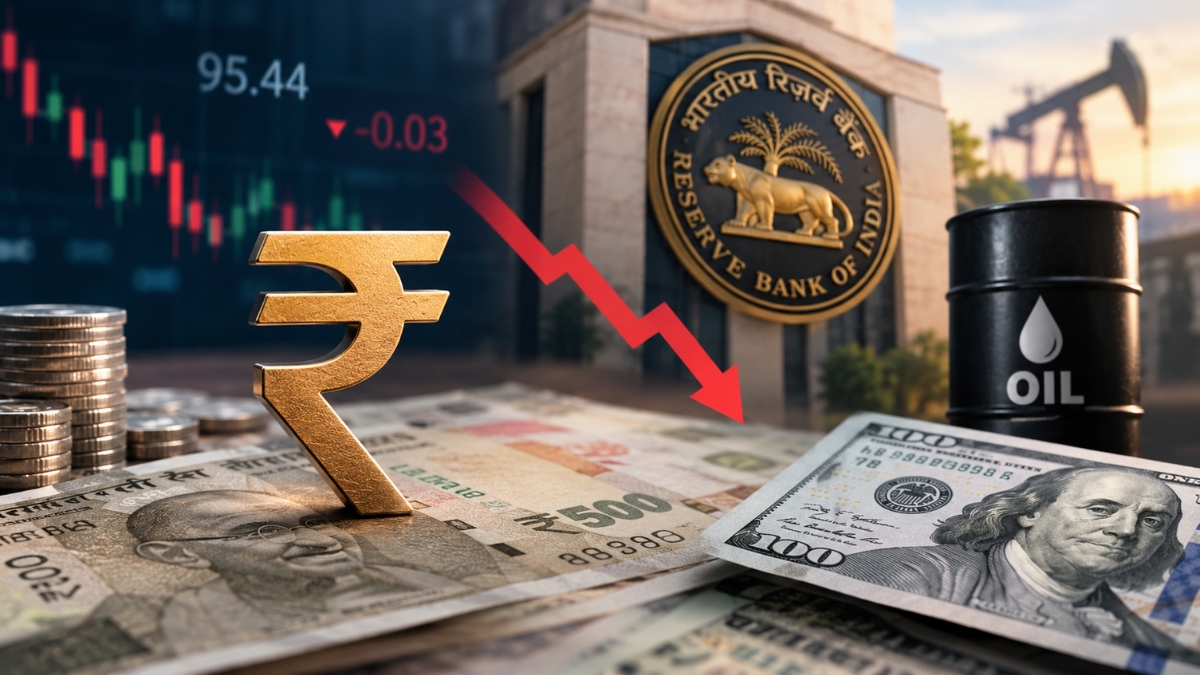 Rupee Opens 3 Paise Lower at Rs 95.44 Against US Dollar; RBI Intervention in Focus