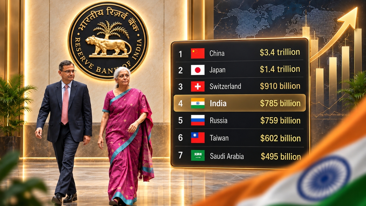 India’s Forex Reserves Hit Record $785.7 Billion After $44.9 Billion Weekly Surge